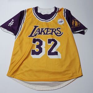 LA Dodgers Lakers Reversible Jersey SGA Magic Johnson 32 Clayton Kershaw 22 M
